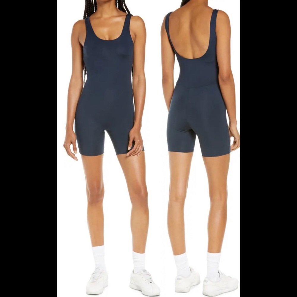 Girlfriend Collective Bike Unitard midnight navy S